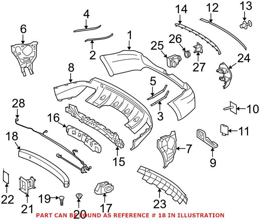 Mercedes Crossmember - Rear 1646190122